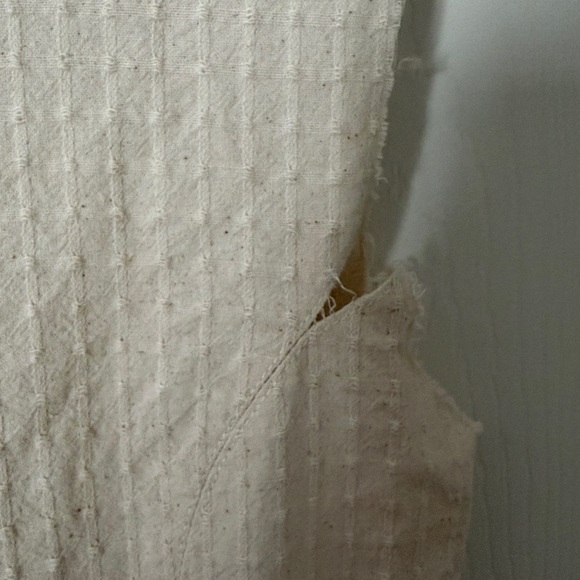 Elegant Cream Sleeveless Dress anthro - Picture 2 of 6